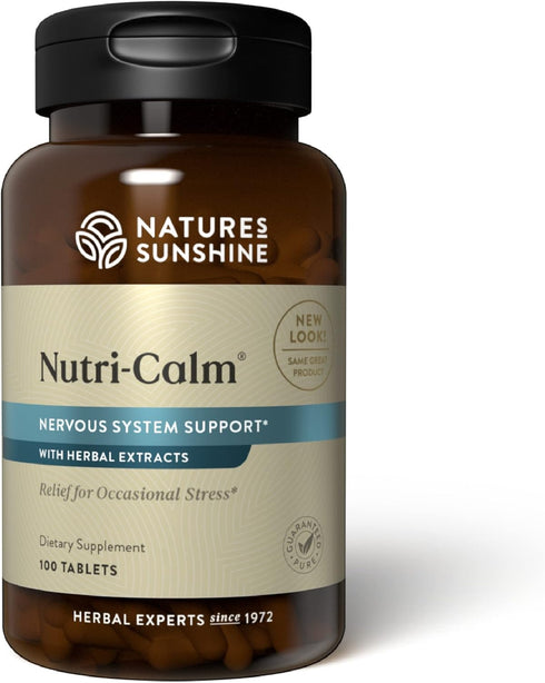 Nature's Sunshine Nutri-Calm - Herbal Stress Relief Supplement, Natural Relief for Adults, Mood Support - 100 Tablets