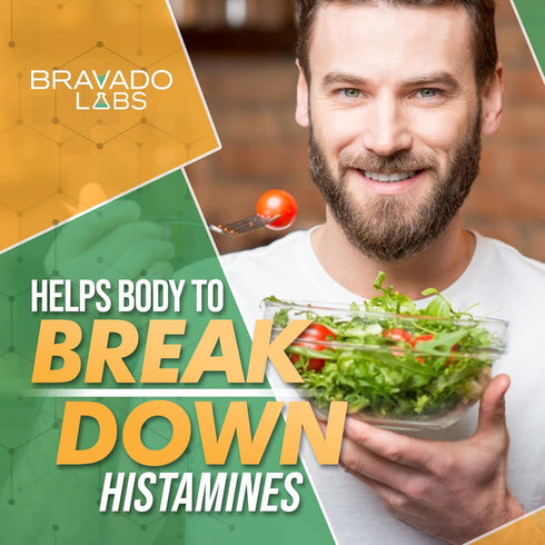 Premium Histamine Block Supplement - Histamine Blocker Diamine Oxidase Supplement - Advance DAO Enzyme Supplement for Food-Derived Histamine Intolerance - Made in USA (30 capsules)