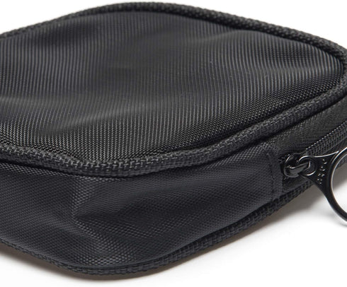 Mesh Travel Toiletry Bag, Transparent Standing Pouch, Portable Shaving Kits Organizer, Pack of 2 Sizes (S/M), Black