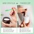Pana 100pcs 2.5" Disposable Plastic Spatulas for Cosmetic Make Up, Skin Care, Facial Cream Mask (APPLE GREEN)