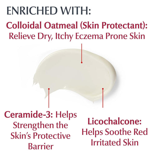 Eucerin Eczema Relief Body Cream with Colloidal Oatmeal, Ceramide-3 and Licorice Root Extract, 14 Oz Tube