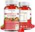 Magnesium Glycinate Gummies 400mg, Sugar Free Magnesium Potassium Supplement with Vitamin D, B6 & CoQ10 for Calm