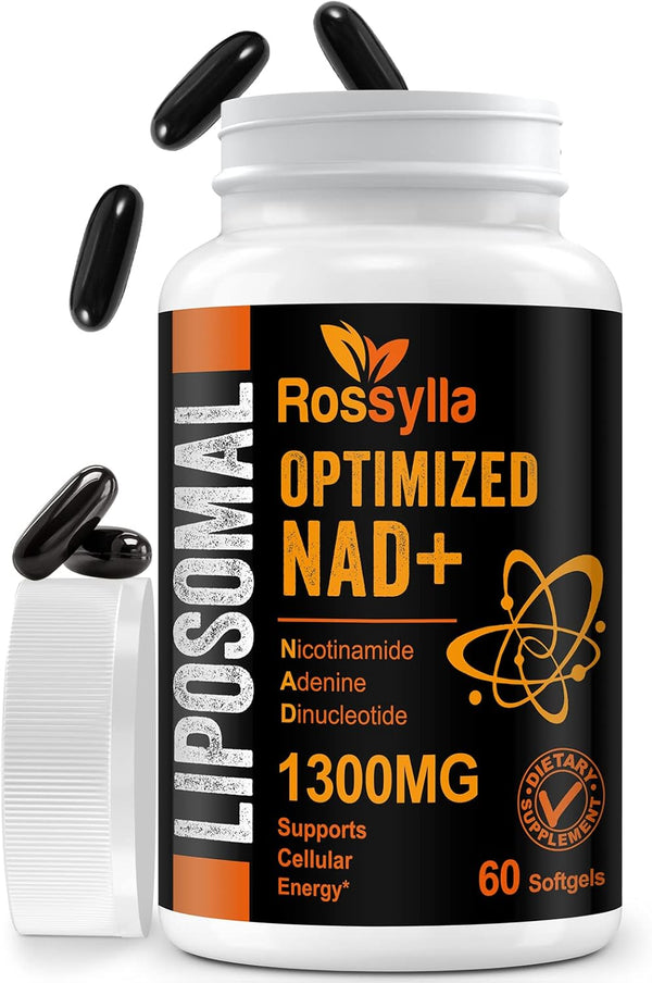 1300 MG Liposomal NAD+ Supplement | Highest Absorption Purest NAD Supplement for Aging Defense, Cellular Energy,