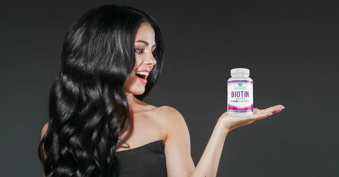 Biotin 10,000mcg Extra Strength Vitamin Supplement for Hair Growth, Strong Nails, Healthy Skin