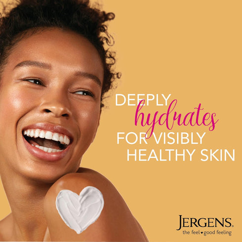 Jergens Nourishing Honey Dry Skin Moisturizer, Illuminating Hydralucence Blend, 16.8 Oz, Pack of 4