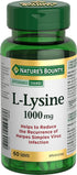 L-Lysine - 1000 mg, 60 Tablets by Nature's Bounty