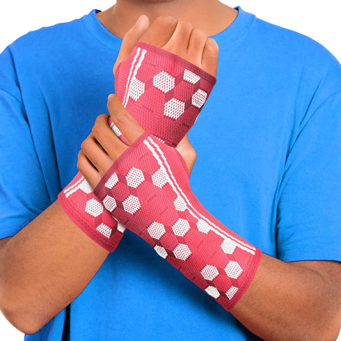 Sparthos Wrist Support Sleeves (Pair) Medical Compression for Carpal Tunnel and Wrist