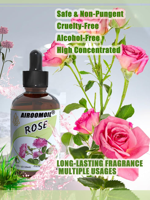 Rose Fragrance Oil 4oz for Aromatherapy Diffuser Oil Soap Candle Making Scents DIY Aroma Spary Oils