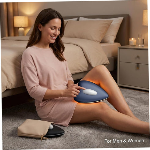 Xoeryoy Pelvic Floor Trainer, Remote Control Thigh Exerciser for Men and Women, Portable Exercise Device with Ergonomic