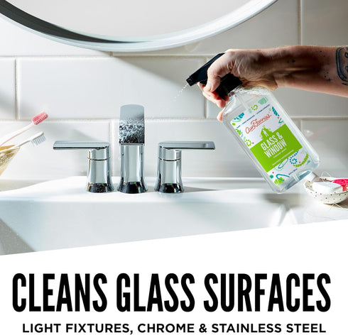 Aunt Fannie's Glass & Window Cleaning Vinegar Spray - Natural Streak-Free Cleaner, 16.9 Ounces (Pack of 3)