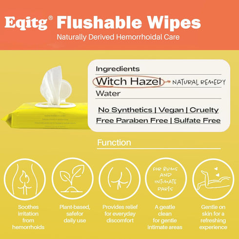 Wipes-3 packs, Pack, 50 Count, (Pack 3) Witch Hazel Cleansing Flushable Alcohol Free Wet Wipes for Sensitive Skin