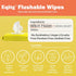 Wipes-3 packs, Pack, 50 Count, (Pack 3) Witch Hazel Cleansing Flushable Alcohol Free Wet Wipes for Sensitive Skin