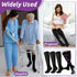 Shyyween 3 15-20mmhg Pairs Zipper Compression Socks Non Slip Grip for Men Women Knee High Socks for Nurse Pregnant