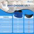 Atsuwell Neck Brace for Sleeping, Soft Cervical Collar for Neck Pain, Adjustable Support with Hot Cold Gel Packs
