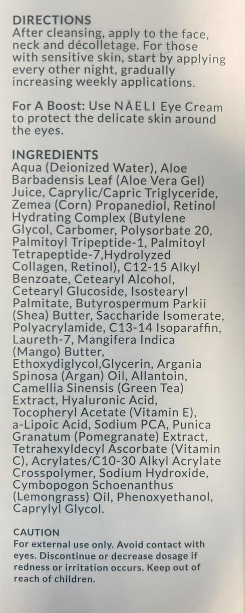 Retinoid Cream - 4.25% Retinol Night Moisturizer for Face & Neck with Collagen, Peptides & Hyaluronic Acid, 1.4 oz