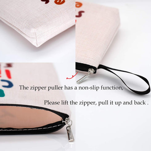 Sewing Gift for Women, Quilter Gifts, Unique Humor Novelty Sarcasm Makeup Bag - Because M is Wrong