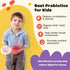 Kids Probiotic Chewables for Digestive Health with 5 Billion CFUs, Prebiotics and Probiotics for Gut Health, Immune