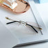 LifeArt Blue Light Blocking Glasses, Anti Blue Rays, Stylish Rimless Frame for Men and Women