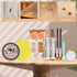 Wood Furniture Repair Kit, 6 Oak Color Wood Fillers with 6 Touch Up Markers and Polish Wax for Wooden Stains