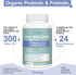 Probiotics for Women and Men, 300 Billion CFU, 24 Strains, 15 Organic Herbs, 2 Month Supply for Digestive Health