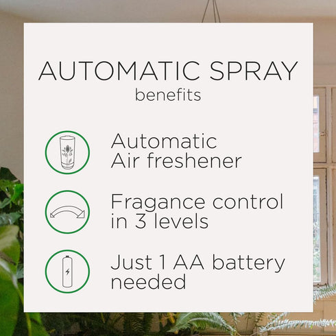 Air Wick Automatic Air Freshener Spray Refill, 1ct, Summer Delights, Odor Neutralization, Essential Oils