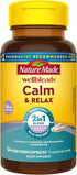 Nature Made Wellblends Calm & Relax, Ashwagandha 125mg, Magnesium 300 mg, 54
