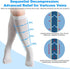MENG YU QIAN XUN Hole,15-20mmHg TED Hose Compression Stockings for Women & Men,Anti Embolism Knee-High | Thigh High