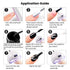 RARJSM Nail Art Gel, Liner Gel Polish Set 2Pcs, Black White Nail Design Polish for Home Salon DIY Manicure