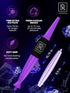Premium Ice Pipe Hookah Hose - Purple Ice Hookah Set - ICE Bazooka 2 Reinforced Cooling Packs & Soft Grip - Hose Hookah Mouth Tips - Hookah Mouthpiece Accessory Set Cooling pad - Ice Hookah Hoses