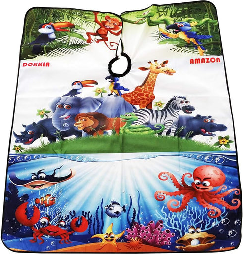 SOKKIA Kids Barber Cape, Hair Cutting Hairdressing Salon Styling Cloth Apron Cover for Children