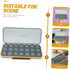 Portable Weekly Pill Organizer Compact Travel Medication Holder Compartments Material Lightweight Design for Easy