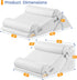 Set 3PCS Sasttie Wedge Pillow for After Surgery, Adjustable Bed Wedge Pillow Headboard with Memory Foam Neck Cushion