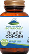 Pure Mountain Botanicals Black Cohosh Capsules - 90 Vegan Kosher Caps - 500mg Wild Black Cohosh Root for Menopause