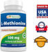Best Naturals L-Methionine 500 mg, 120 Veggie Capsules