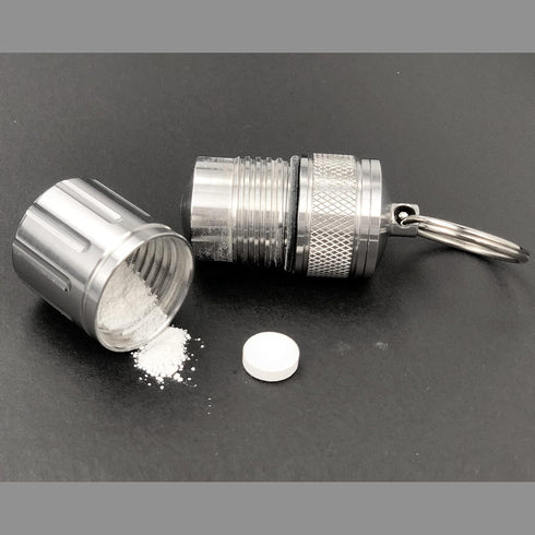 Pill Crusher & Cases, Stainless Steel Medicine to Fine Powder, Waterproof Vitamin Crusher
