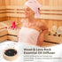 Wood & Lava Rock Essential Oil Diffuser, Black Lava Rock Stone Diffuser, Rock Diffuser with Natural Wood Base, Stone