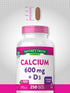 Nature's Truth Calcium 600mg with Vitamin D3, 250 Tablets, Vegetarian, Non-GMO & Gluten Free