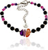 Samahdee Set: Scentual Stones Serenitii Amethyst, Lepidolite & Pink Opal Beaded Bracelet with Organic Bergamot