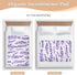 miaozhen 52" 34" Lavender Floral Extra Large Resuable Toddler Mattress Pads Soft Absorbent Baby Diaper Changing Pad