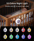 Machine,33 10 Portable Sound Machine,LEICEX White Noise Soothing Sound Colors Night Light Sleep Machine for Baby