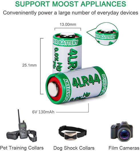 LiCB 10 Pack 4LR44 6V Battery PX28A 476A A544 K28A L1325