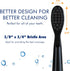 Solo Electric Toothbrush - 3 Brushing Modes, 2 Tooth Brush Heads, Rechargeable with Intelligent Auto-Timer