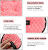 Vtrem 3 Colors Makeup Remover Pads, Reusable Soft Facial Cleaning Puffs, Double-Side Washable Microfiber Cloth