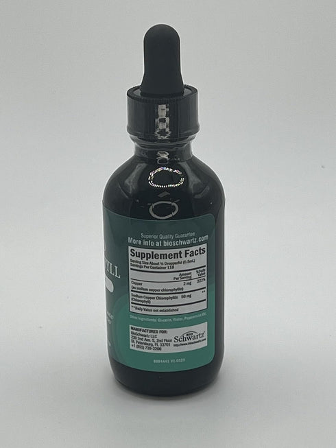 Immune 118 BioSchwartz Liquid Chlorophyll for Women - with Copper for Support, Skin Health and Internal Deodorizer