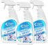 Clear 'n' Bright Non-Toxic Glass Cleaner Spray, Streak-Free & Ammonia-Free Window Cleaning Supplies (3 Pack, 24oz Spray)