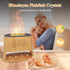 Walve 8 Fireplace Flame Diffuser & Himalayan Salt Lamp, Colors Aromatherapy Diffuser Cool Mist Humidifier with Timer