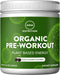 MRM Nutrition Organic Pre-Workout Powder | Black Cherry Flavored | Superfoods + 150mg Natural Caffeine