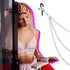 Yuanan Valentine's Day Body Chain, Clamps for Women Faux Body Jewelry, Adjustable Triple Chain Stainless Steel Decor