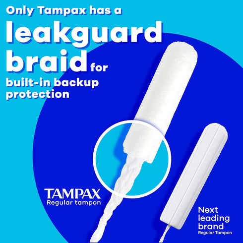 Multipack, 94 Count (2 Packs 47) (Packaging Tampax Pearl Tampons for Women with LeakGuard Braid, Light/Regular/Super
