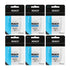 REACH Waxed Dental Floss, Unflavored, 6 Pack, 55 yd, Deep Cleaning Teeth, PFAS Free